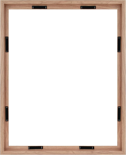 MCS Canvas Float Frames 8x10 Frame, Black Frame for Finished Canvases, Vertical & Horizontal Wall Hanging Frame with Adhesive for Canvas Paintings (1-Pack)