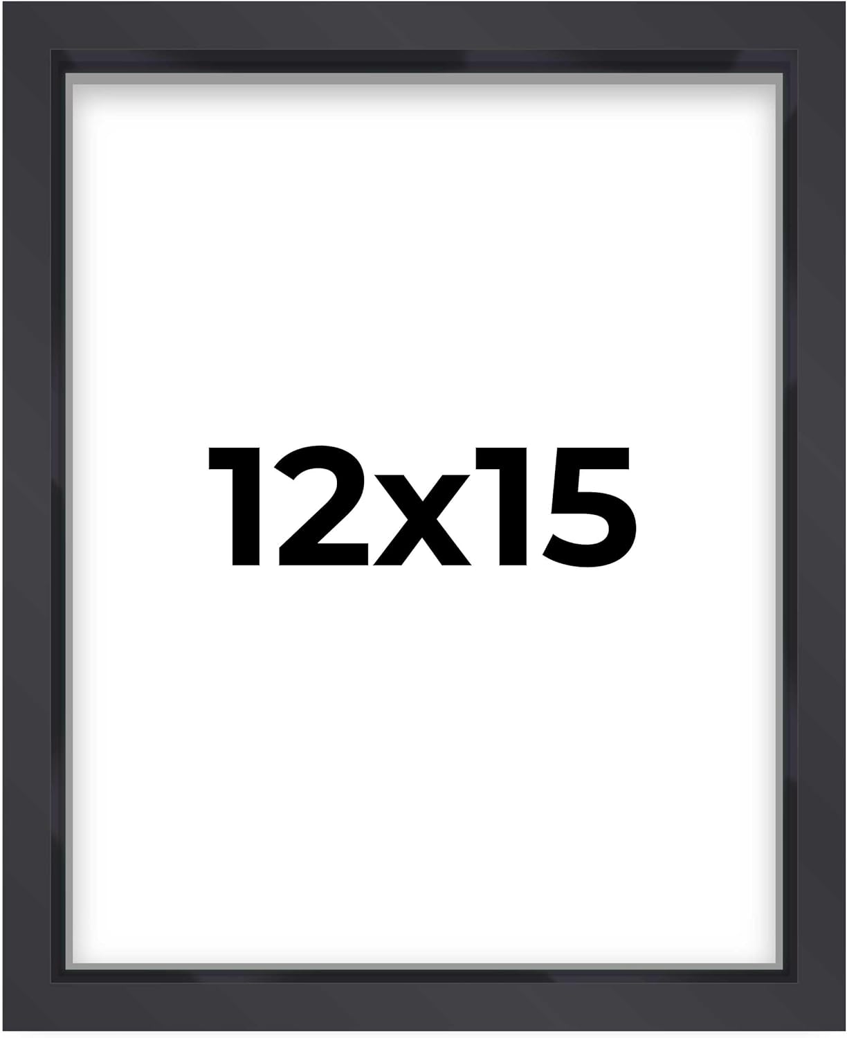 14x14 Shadow Box Black | 3/4" Depth of Usable Space | Solid Wood Pine | Includes UV Resistant Acrylic Plexiglass, Acid-Free Backing & Hanging Hardware | Made to Order in USA - Colors B