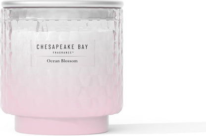Chesapeake Bay, 11oz Marine Drift Scented Candle, Mood Evoking Fragrance, Textured Sea Glass-Inspired Jar, Premium Soy Blend Wax with Essential Oils, Coastal Fragrance for Home Décor or Gifting