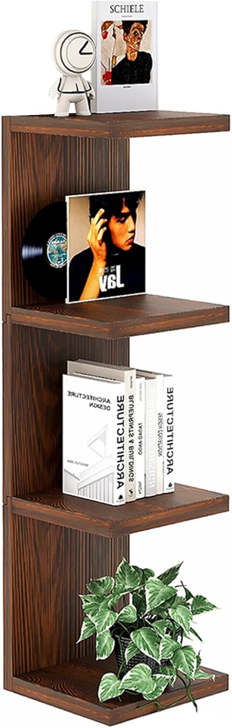 LitaEther Versatile 7 Tier Wall Shelf Unit,White Lack Wall Shelf,Display Floating Shelf with LED Remote Control Light