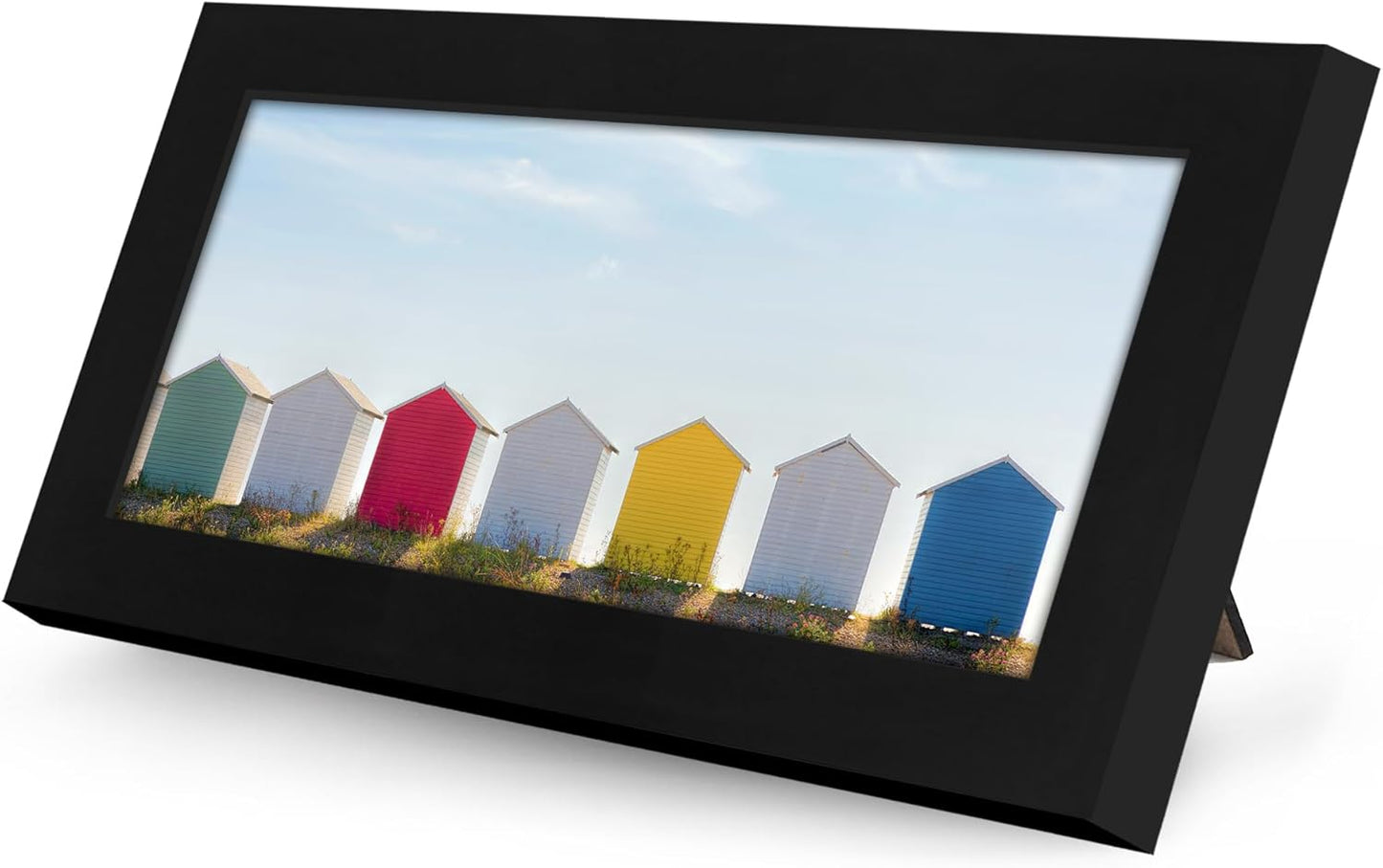 Americanflat 12x18 Poster Frame with Shatter-Resistant Glass - Signature Collection - Gallery-Style Frames Made of Engineered Wood - Photo Frame for Wall Display - Black - Colors C