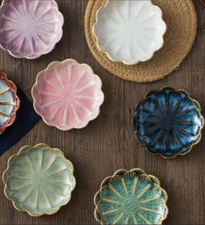 JAMEND CLXP Lotus Leaf Shape Decorative Ring Tray, Small Key Bowl, Ceramic Trinket Tray Jewelry Dish Organizing Necklace Earrings, Home Decoration for Mom Best Friend Sister, Pink.
