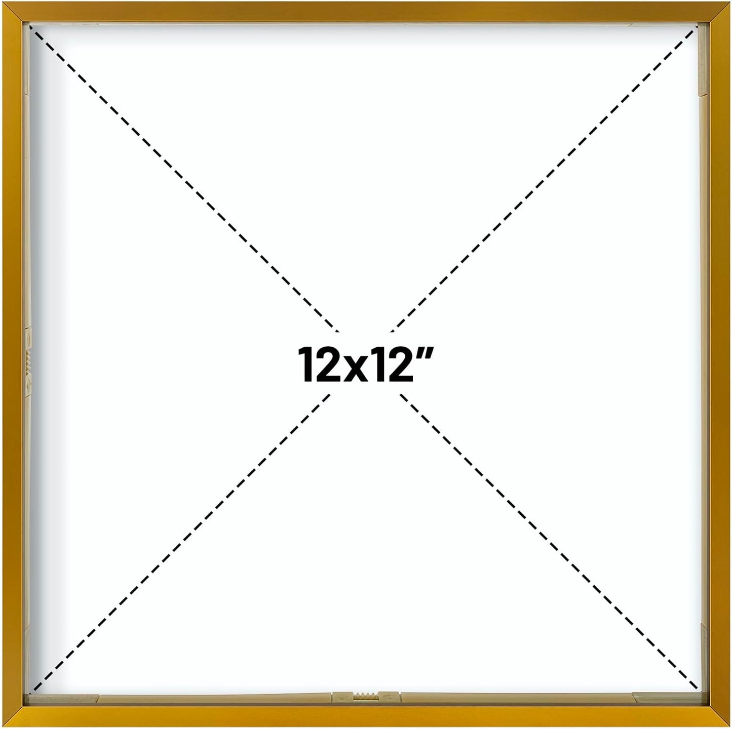 Frametory, Floating Picture Frame 12x16 - Black Aluminum Metal Photo Frame - Real Glass of Front - for Wall Mount Display