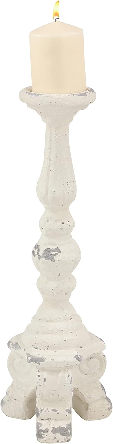 Deco 79 Metal Abstract Decorative Candle Holder Mushroom Inspired Candle Stand, Set of 2 Candlestick Holder 11", 14"H, Gold
