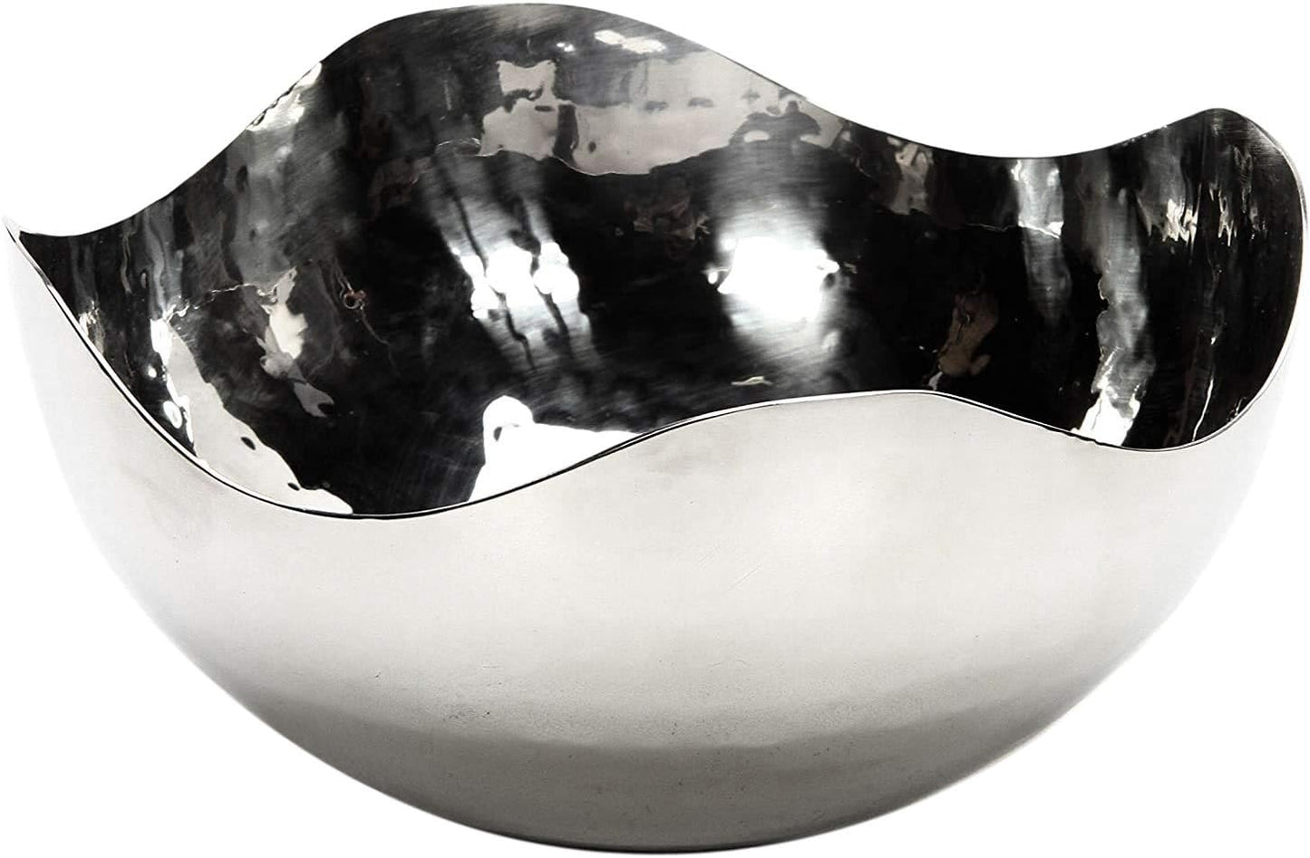 Hosley 5.75 Inch Diameter Silver Finish Metal Bowl, Ideal for Potpourri, LED Candles, Weddings, Special Events, Center Pieces, Craft. Use Decor to Coordinate O3
