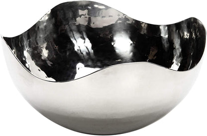 Hosley 5.75 Inch Diameter Silver Finish Metal Bowl, Ideal for Potpourri, LED Candles, Weddings, Special Events, Center Pieces, Craft. Use Decor to Coordinate O3