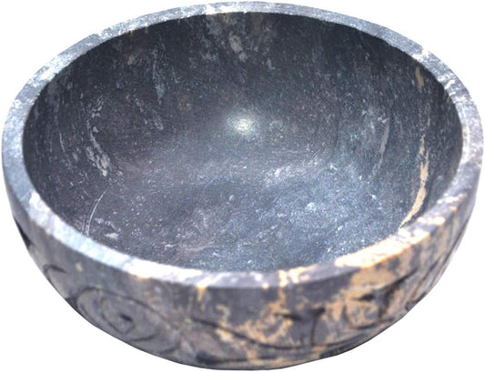 Nirvana Class - Soapstone Scrying and Smudge Bowl (Scrying - Bowls & Mirrors) (4 Inch) From India