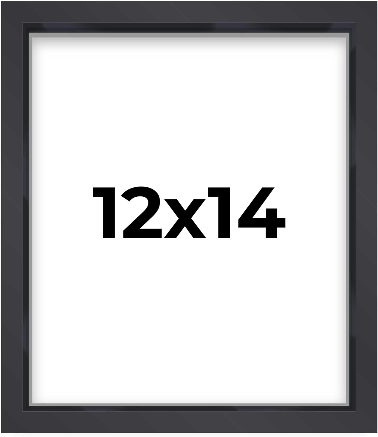 14x14 Shadow Box Black | 3/4" Depth of Usable Space | Solid Wood Pine | Includes UV Resistant Acrylic Plexiglass, Acid-Free Backing & Hanging Hardware | Made to Order in USA - Colors A