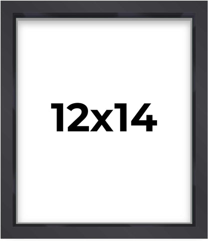 14x14 Shadow Box Black | 3/4" Depth of Usable Space | Solid Wood Pine | Includes UV Resistant Acrylic Plexiglass, Acid-Free Backing & Hanging Hardware | Made to Order in USA - Colors A