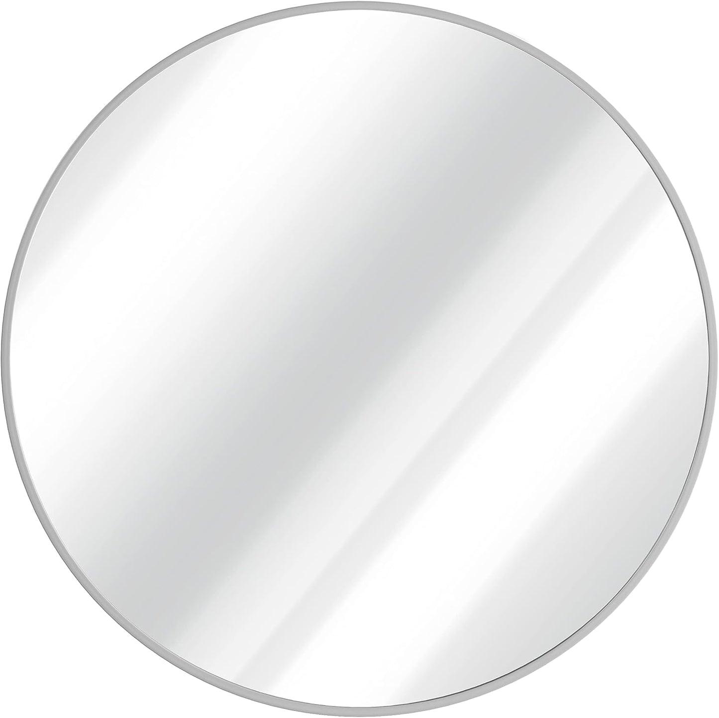 Gold Circle Wall Mirror 24 Inch Round Wall Mirror for Entryways, Washrooms, Living Rooms and More (Gold, 24")