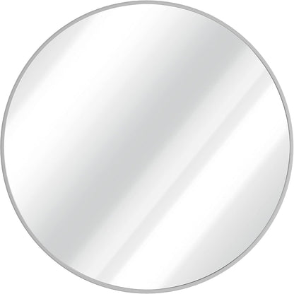 Gold Circle Wall Mirror 24 Inch Round Wall Mirror for Entryways, Washrooms, Living Rooms and More (Gold, 24")