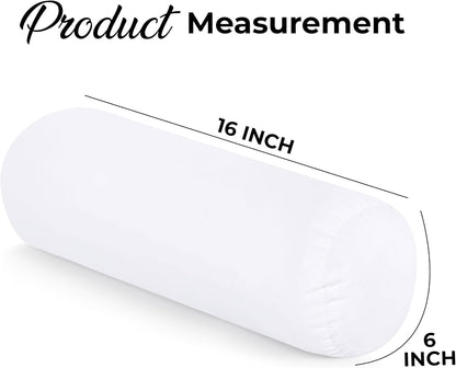 Utopia Bedding Bolster Pillows Insert (Pack of 2, Navy) - 6 x 16 Inches Bed and Couch Pillows - Indoor Decorative Pillows