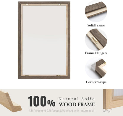 Large Framed Neutral Abstract Wall Art for Living Room, 3 Piece Modern Canvas Prints Paintings Artwork for Walls, Black and Beige Pictures for Living Room Hallway Stair Office Wall Decor 24x36 Inch
