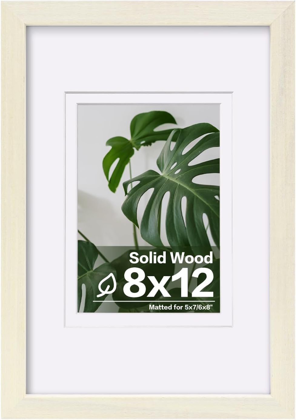 Egofine 12x16 Picture Frame Black, Covered by Plexiglass Made of Solid Wood, Display Pictures 9x12 and 11x14 with Mat or 12x16 Without Mat, for Wall Mounting Photo Frame - Colors A