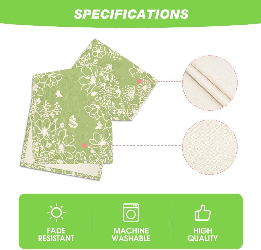 Artoid Mode Pink Bloom Flowers Butterfly Spring Table Runner, Seasonal Holiday Kitchen Dining Table Decoration for Home Party Indoor 13x72 Inch