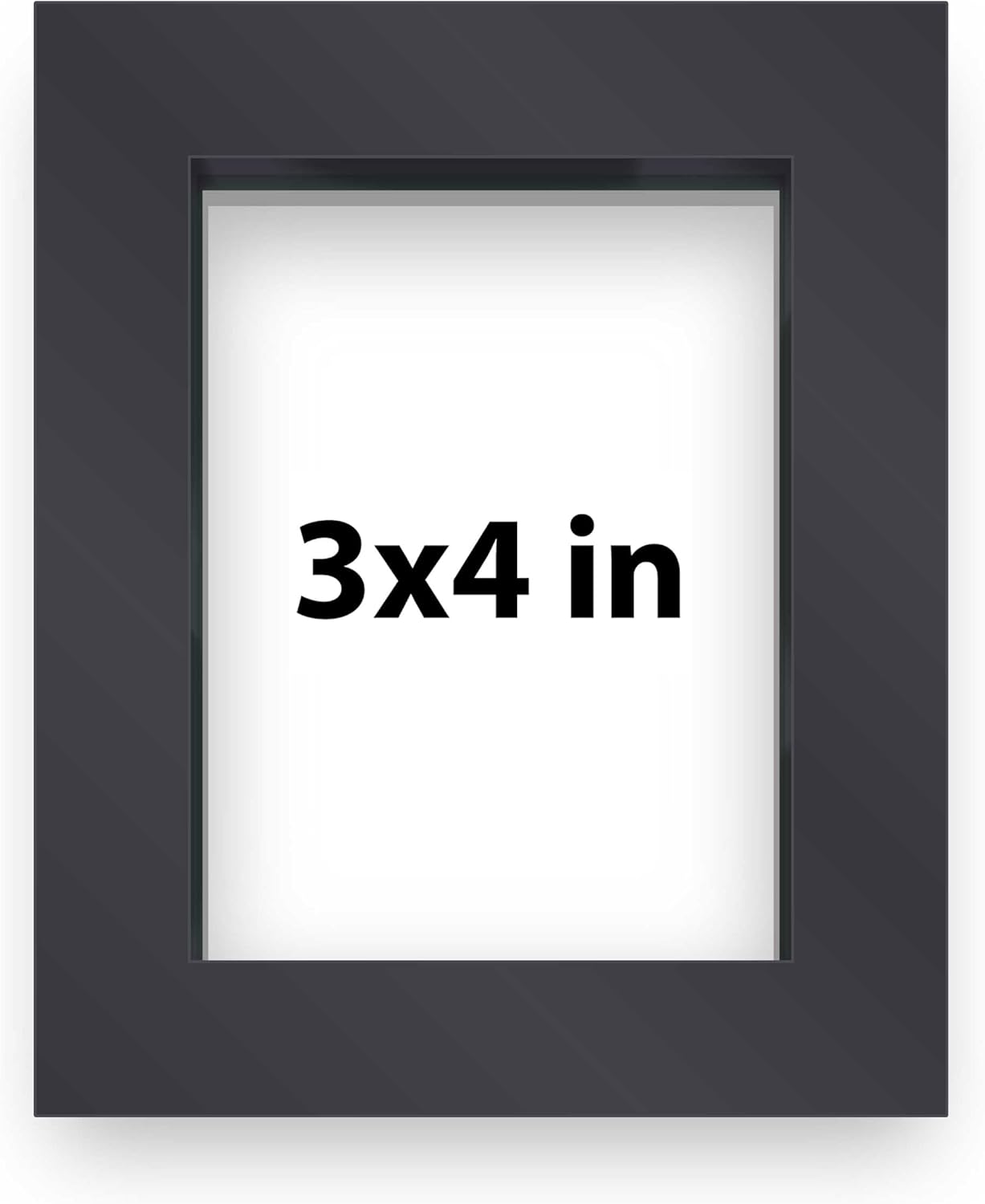 14x14 Shadow Box Black | 3/4" Depth of Usable Space | Solid Wood Pine | Includes UV Resistant Acrylic Plexiglass, Acid-Free Backing & Hanging Hardware | Made to Order in USA - Colors C