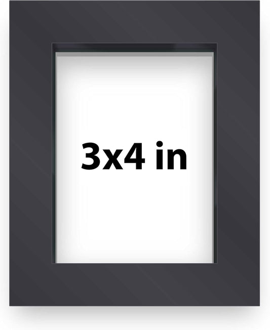 14x14 Shadow Box Black | 3/4" Depth of Usable Space | Solid Wood Pine | Includes UV Resistant Acrylic Plexiglass, Acid-Free Backing & Hanging Hardware | Made to Order in USA - Colors C