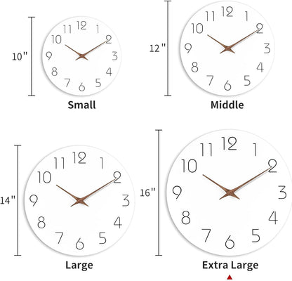 Mosewa Wall Clock 8 Inch Black Battery Operated Silent Non Ticking Simple Minimalist Rose Gold Numbers Decorative for Bedroom Living Room Kitchen Home Bathroom Office