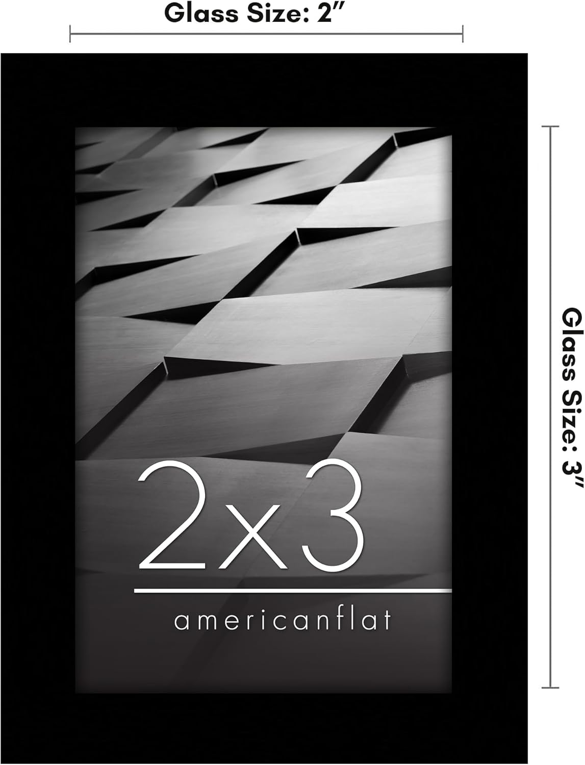 Americanflat 24x36 Poster Frame with Polished Plexiglass - Streamline Collection - Thin Border Picture Frame for Wall Display - Hanging Hardware Included - Black - Colors A