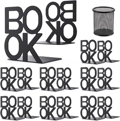 Book Ends,BookEnds Supports for Bookrack Desk,Bookend are Used for Books, Unique Appearance Design,Heavy Duty
