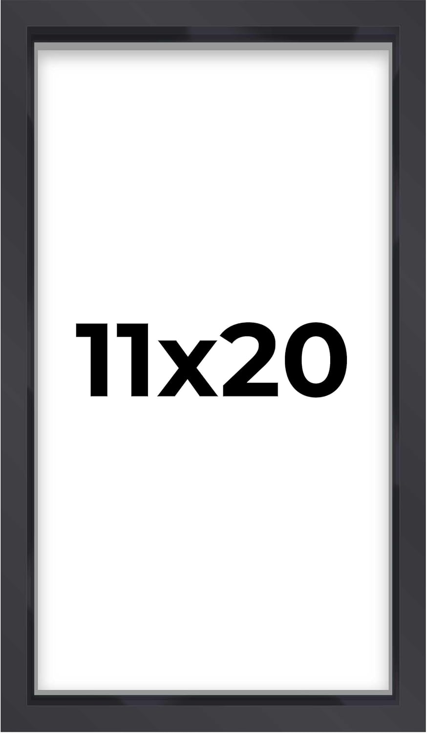 14x14 Shadow Box Black | 3/4" Depth of Usable Space | Solid Wood Pine | Includes UV Resistant Acrylic Plexiglass, Acid-Free Backing & Hanging Hardware | Made to Order in USA - Colors E
