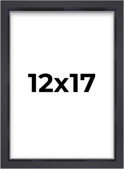 14x14 Shadow Box Black | 3/4" Depth of Usable Space | Solid Wood Pine | Includes UV Resistant Acrylic Plexiglass, Acid-Free Backing & Hanging Hardware | Made to Order in USA - Colors F