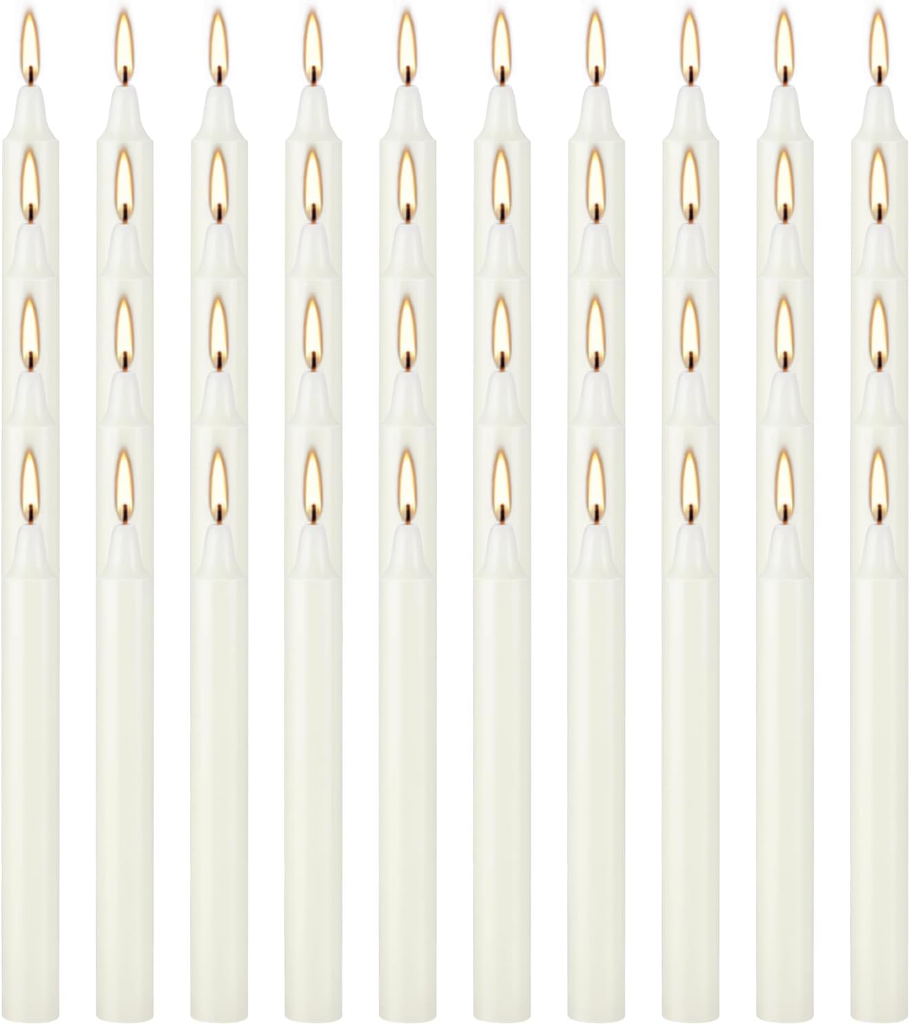 YOROXRG 40 Pack Spell Chime Candles-4 Inch Multi-Colored Taper Candles Sticks-for Home Decor Kitchen Decor Wedding Decoration-10 Colours