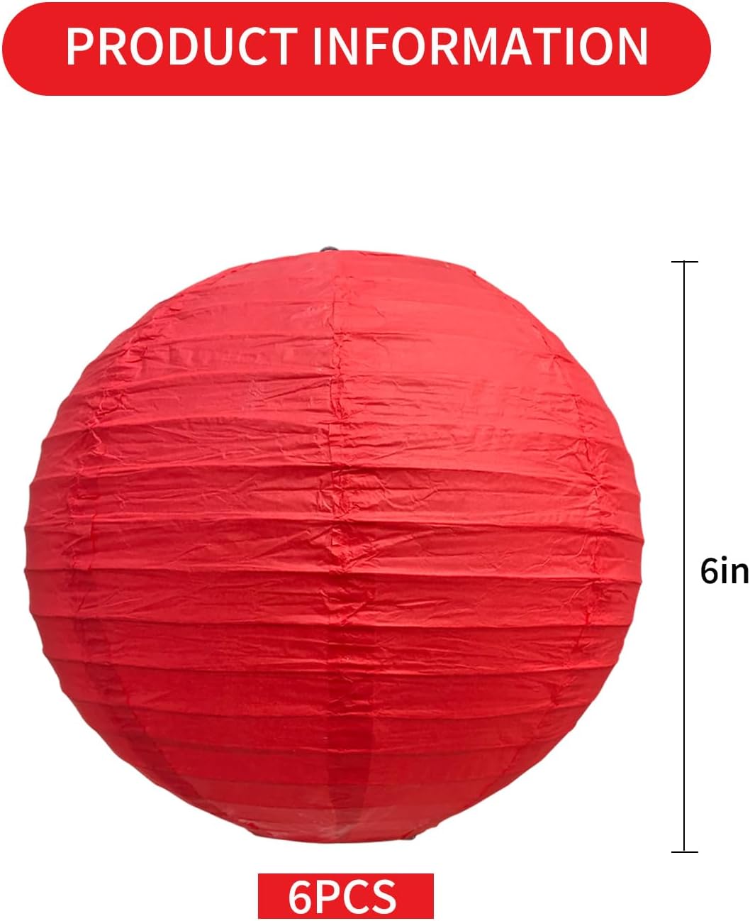 BEISHIDA 10Pcs White Paper Lanterns Decorative Chinese/Japanese Hanging Round Paper Lanterns Lamp for Birthday, Wedding, Christmas, Bridal, Home Decor, Party Decoration(Size of 4”, 6”, 8”, 10”)