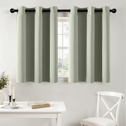 MIULEE Blackout Curtains for Bedroom Living Room 2 Panels, Thermal Insulated Room Darkening Drapes Grommet Noise Reducing Light Blocking Window Treatments 63 Inches Long 40x63 Inch Black - Colors B