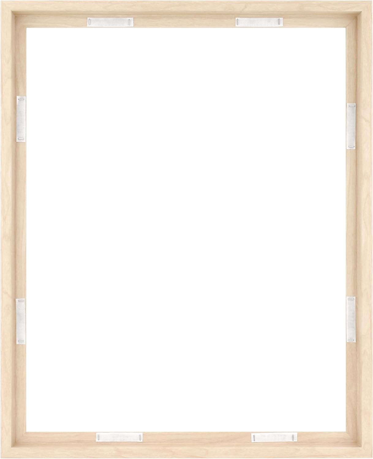 MCS Canvas Float Frames 8x10 Frame, Black Frame for Finished Canvases, Vertical & Horizontal Wall Hanging Frame with Adhesive for Canvas Paintings (1-Pack)