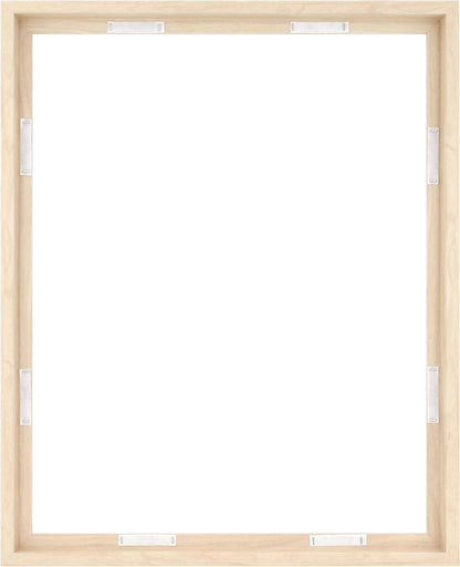 MCS Canvas Float Frames 8x10 Frame, Black Frame for Finished Canvases, Vertical & Horizontal Wall Hanging Frame with Adhesive for Canvas Paintings (1-Pack)