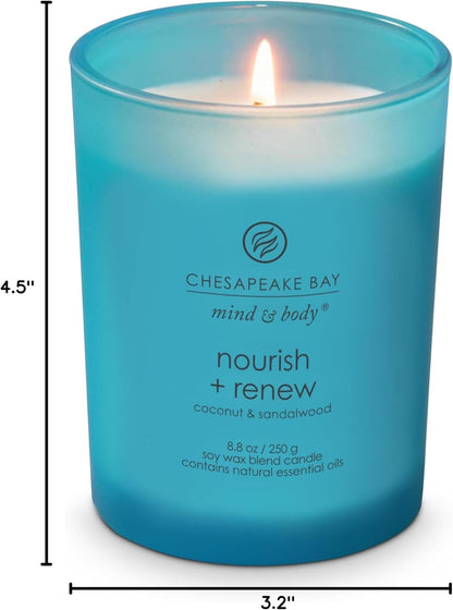 Chesapeake Bay Candle PT40886 Scented Candle Awaken + Invigorate (Lemongrass Eucalyptus) Medium Green Home Décor