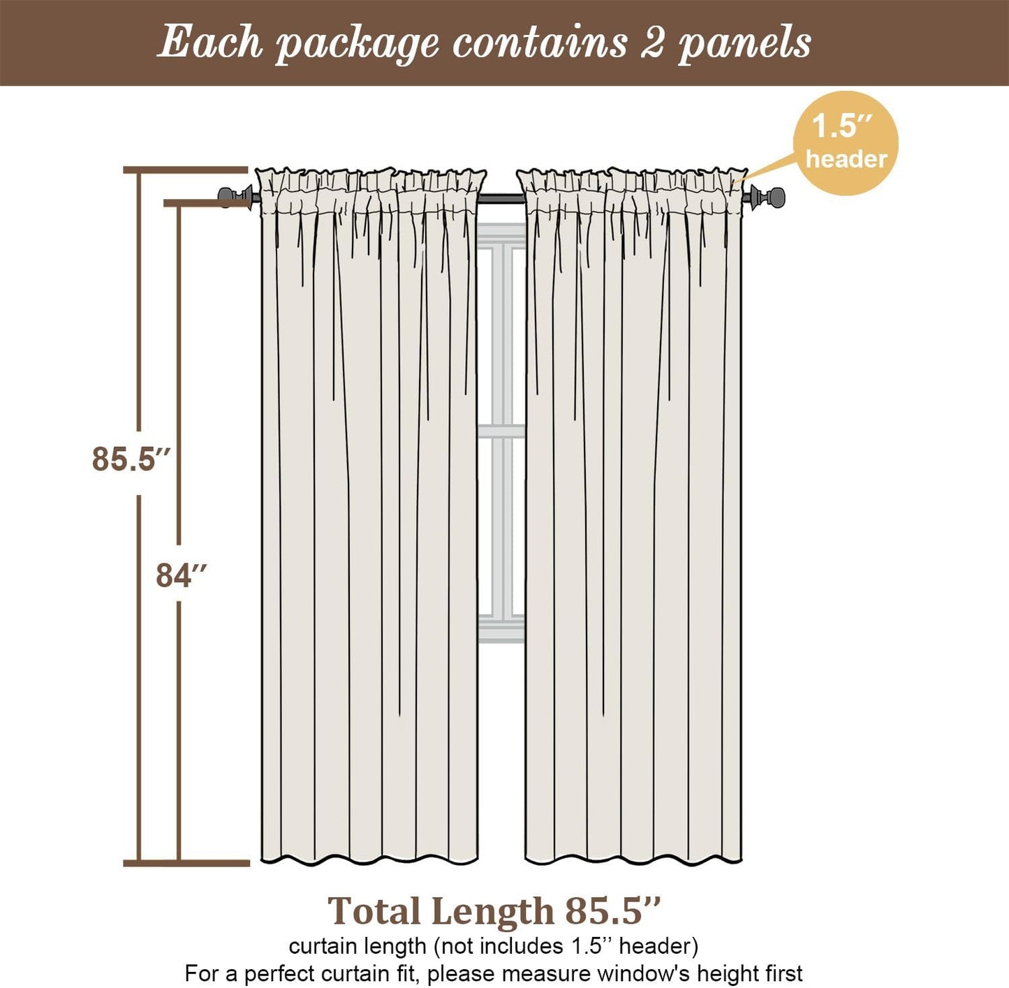 Chyhomenyc Sheer White Valances for Windows 2 Pack, Small Window Curtains for Living Room Bathroom Cafe Laundry Basement, Modern Top Dual Rod Pocket Voile Curtain, 42W x 14L inches, White - Colors B