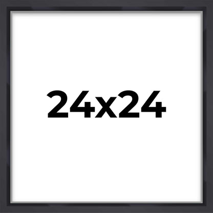 14x14 Shadow Box Black | 3/4" Depth of Usable Space | Solid Wood Pine | Includes UV Resistant Acrylic Plexiglass, Acid-Free Backing & Hanging Hardware | Made to Order in USA - Colors B