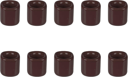 Mega Candles 5 pcs Black 1/2 Inch Diameter Ceramic Chime Ritual Spell Candle Holders, Great for Casting Chimes, Meditation, Rituals, Spells, Vigil, Witchcraft, Wiccan Supplies