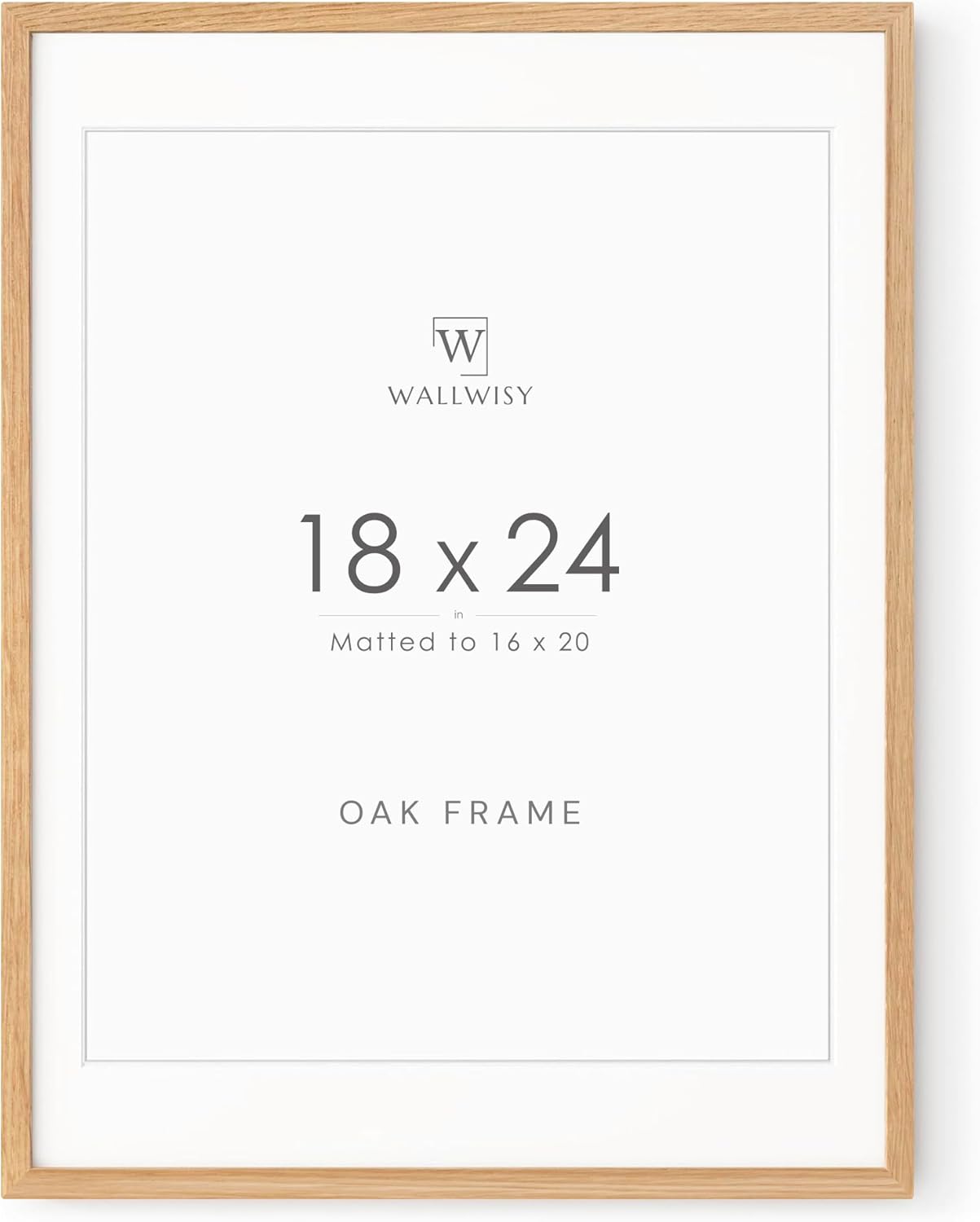 5x7 Picture Frame, Solid Oak Wood 5 x 7 Photo Frame with Mat to 4x6, 7x5 Picture Frames for Wall and Tabletop Display, (Walnut Set of 1)