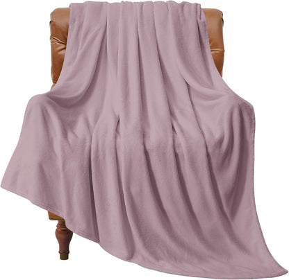 BEDELITE Fleece Blanket Black Throw Blankets for Couch & Bed, Luxury Plush Cozy Fuzzy Blanket 50x60 inches, Super Soft Warm Lightweight Throw Blanket for Travel Camping - Colors B