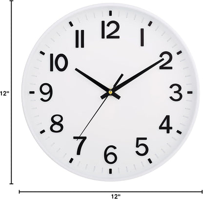 HZDHCLH Wall Clocks Battery Operated,12 inch Silent Non Ticking Modern Wall Clock for Living Room Bedroom Kitchen Office Classroom Decor (Olive Green and Gold)