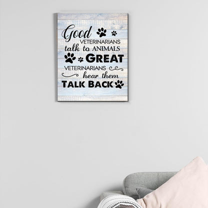 Inspirational Farmhouse Canvas Print Wall Art Decor One Small Positive Thought in the Morning Can Change Your Whole Day Sign Painting Plaque Rustic Home Decoration (8 X 8 Inches, Framed)