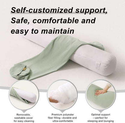 Body Pillow for Adults,Long Round Pillow,Big Cylindrical Pillow,Large Full Bolster Pillows for Side Sleepers (Steel Gray, 47.24"*7.87")