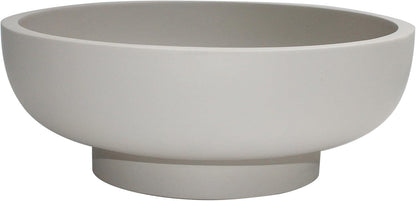 LIN CHUAN Large Decorative Bowl, Fruit Bowl for Kitchen Counter, Modern Resin Bowl for Home Decor, Key Holder for Entry Table, Sand Beige