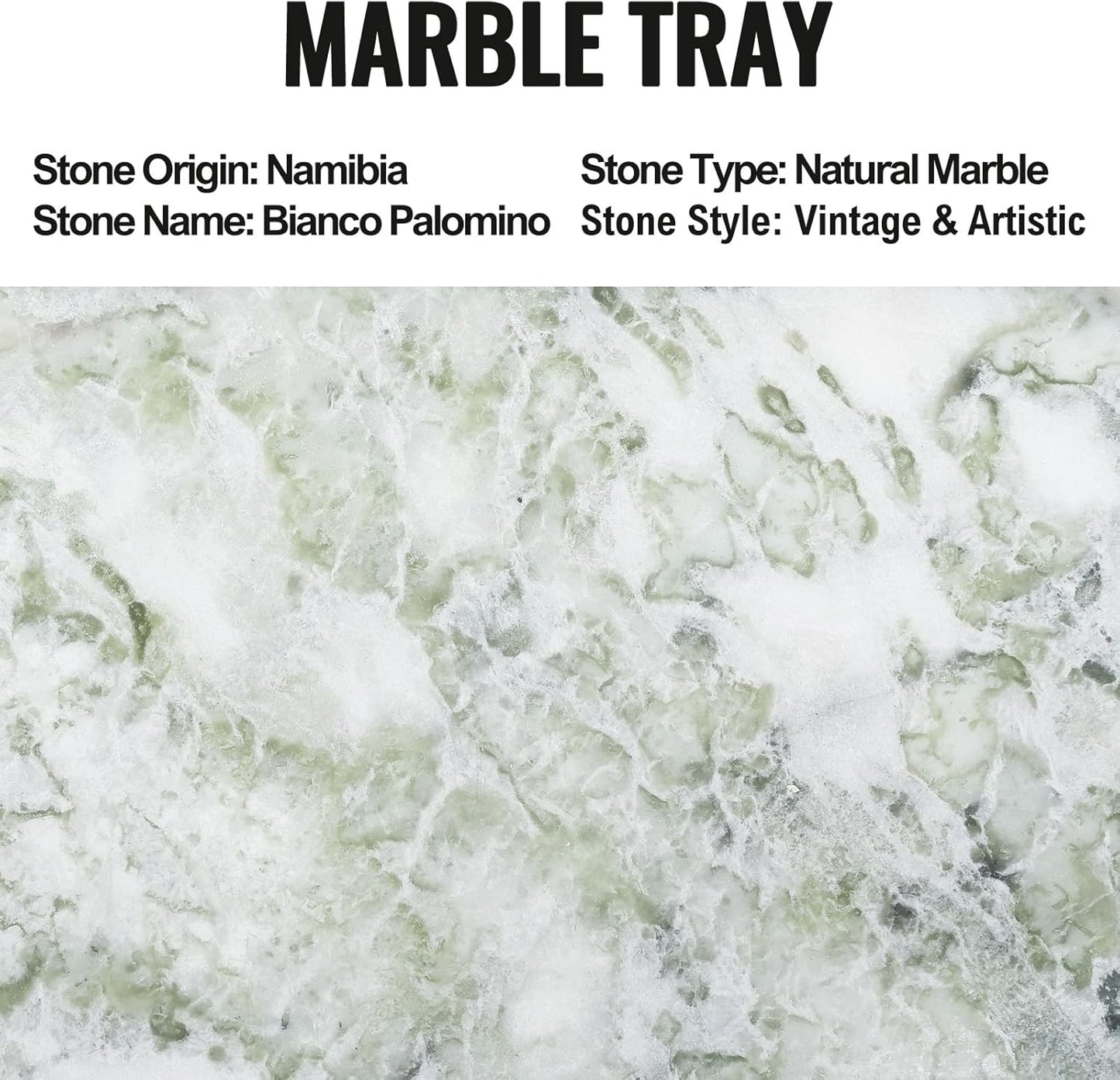 Koville Italian Travertine Tray, 12"x6" Vanity Decorative Marble Tray for Countertop, Catchall Tray for Perfume, Candles, Jewelry Dish Tray