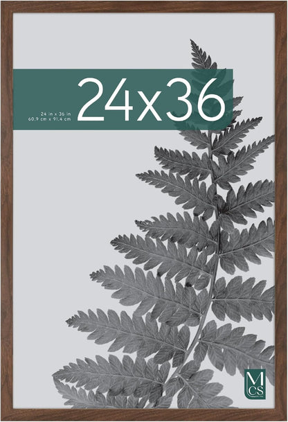 MCS Studio Gallery 16x24 Poster Frame Black Woodgrain Engineered Wood, Vertical & Horizontal Wall Hanging Large Picture Frame for Photos, Posters & Art Prints (1-Pack)