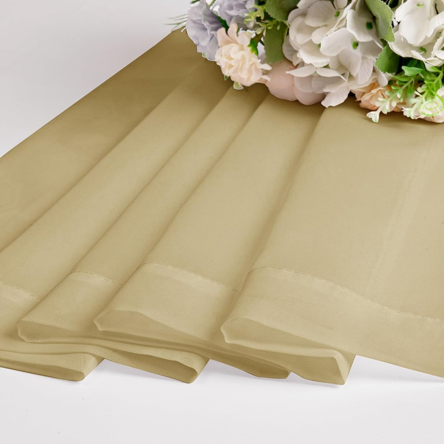 OWENIE Sheer Curtains 84 inches Long 2 Panels Set for Living Room/Bedroom, Rod Pocket Voile Sheer Panel Drapes, White, 2pcs, Each 42" W x 84" L - Colors B