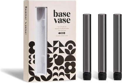 Base Vase (3-Pack) - The Bud Vase that Fits in Taper Candle Holders | Create Floral Arrangements for Tablescapes, Centerpieces, Weddings and Home Decor