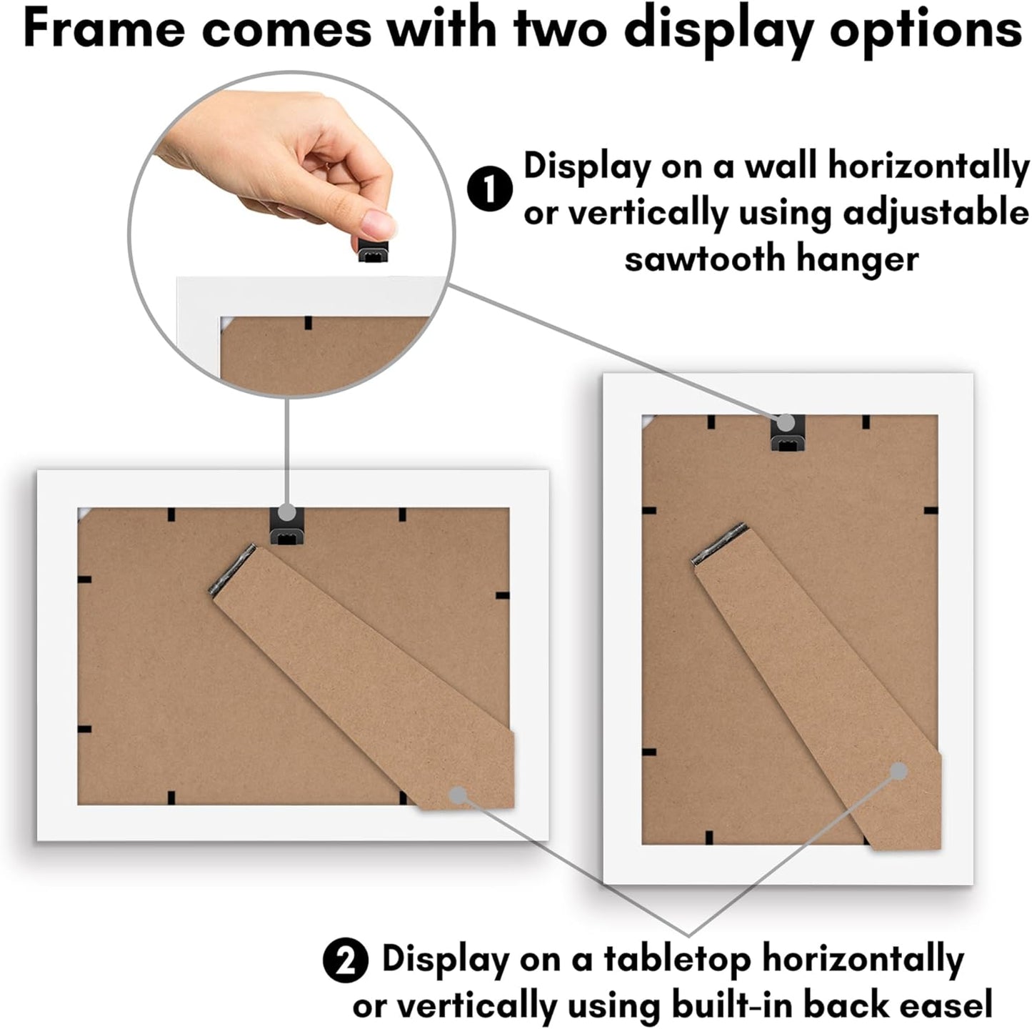 Americanflat 12x18 Poster Frame with Shatter-Resistant Glass - Signature Collection - Gallery-Style Frames Made of Engineered Wood - Photo Frame for Wall Display - Black - Colors C
