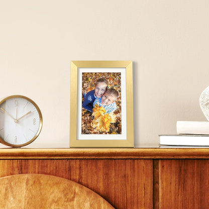 upsimples 8x10 Picture Frame, Display Pictures 5x7 with Mat or 8x10 Without Mat, Wall Hanging Photo Frame, Black, 1 Pack - Colors A