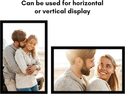Americanflat 16x20 Picture Frame with Polished Plexiglass - Black Picture Frame - Wide Photo Frames Made of Engineered Wood for Vertical or Horizontal Wall Display - Epic Collection - Black - Colors C