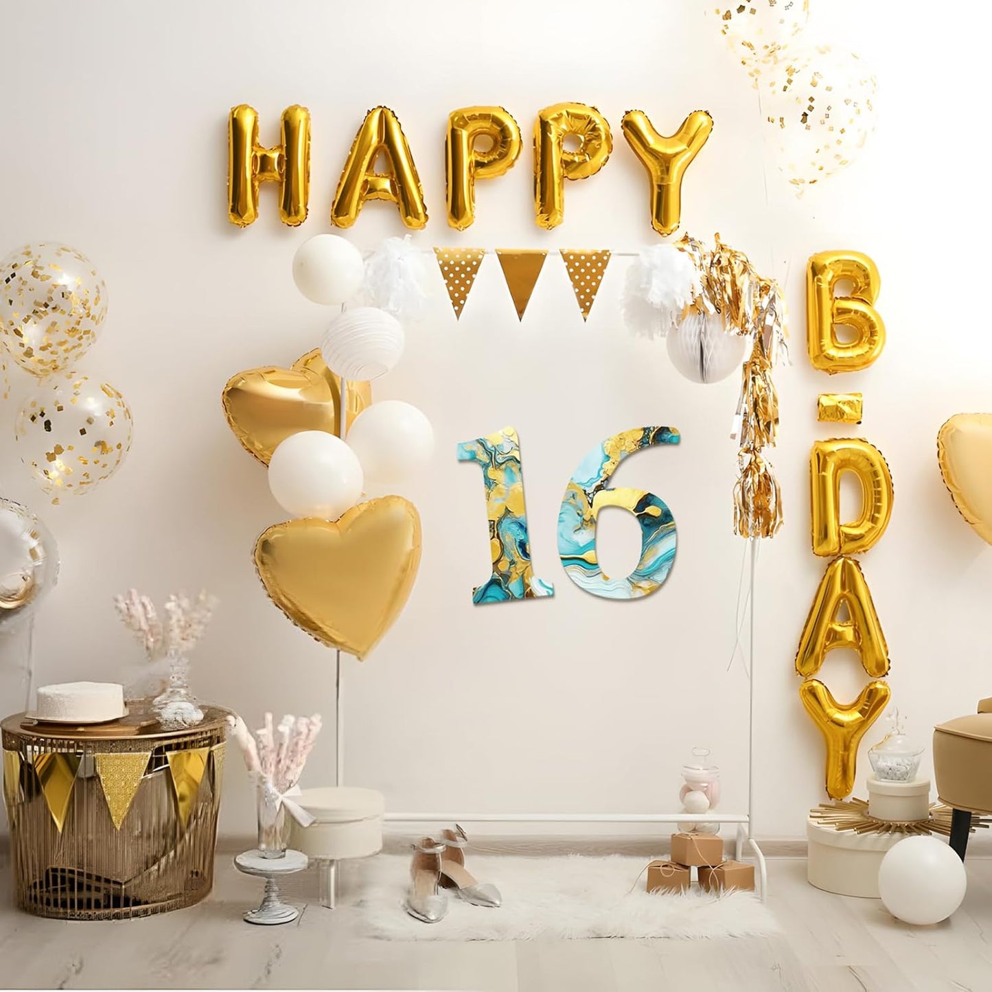 17 inch Large Wooden Sign & for Wall Decor, Big Wood Symbol &, Giant Paintable Blank Wooden Shapes for Crafts, Unfinished Wood Cutouts for Birthday Party, Rustic Wedding, Christmas Decor, Baby Shower