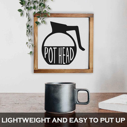 Coffee Bar Sign Decor 8x17 Inch, Coffee Sign Decor, Wooden Kitchen Wall Art